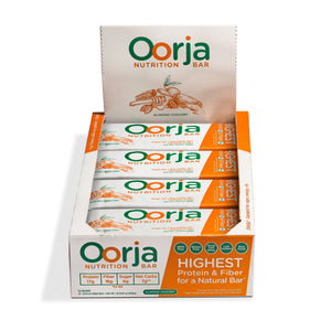 Box of 12 Oorja Protein Bars Almond Chicory Flavor